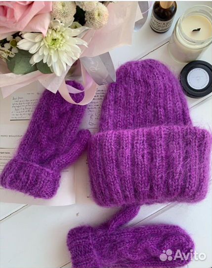 Шапка женская из мохера