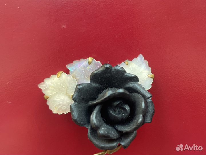 Редкость брошь роза винтаж Германия