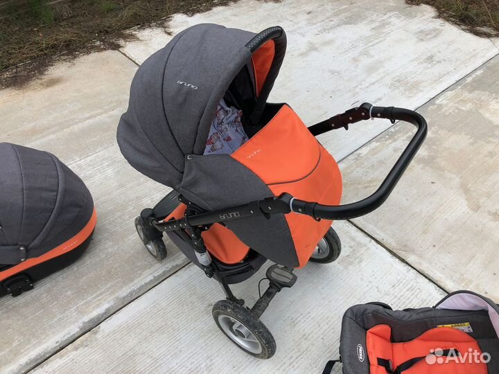 Коляска riko brano (bruno) 3 В 1 цвет 06 orange