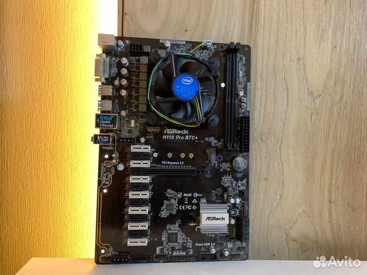 Связка для майнинга AsRock H110 PRO BTC+