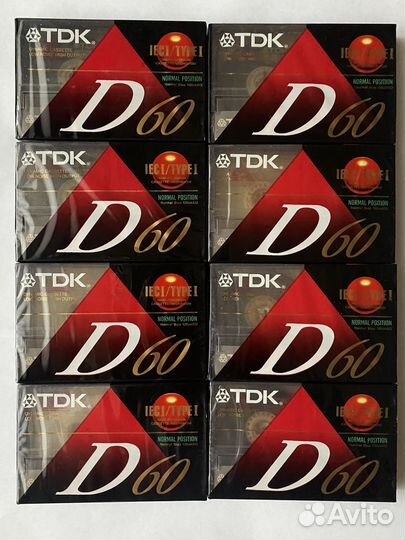 Аудиокассеты Tdk D60 и D90