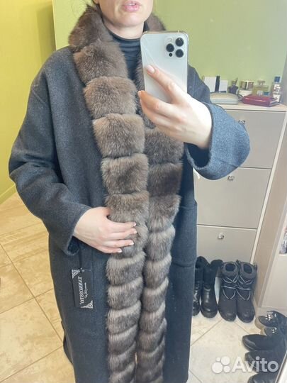 Пальто 100% кашемир оверсайз