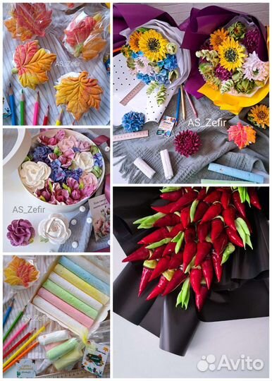 Меренга(Безе), Зефир, зефирные букеты и цветы