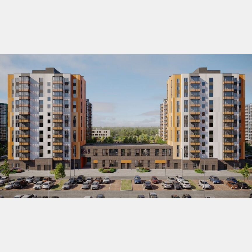 1-к. квартира, 38,1 м², 3/12 эт.