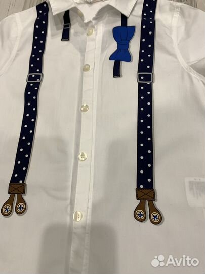 Рубашка hm для мальчика 122см