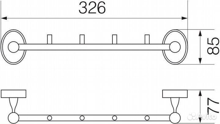 Крючок Veragio Bonjour VR.BNR-7834.BR бронза