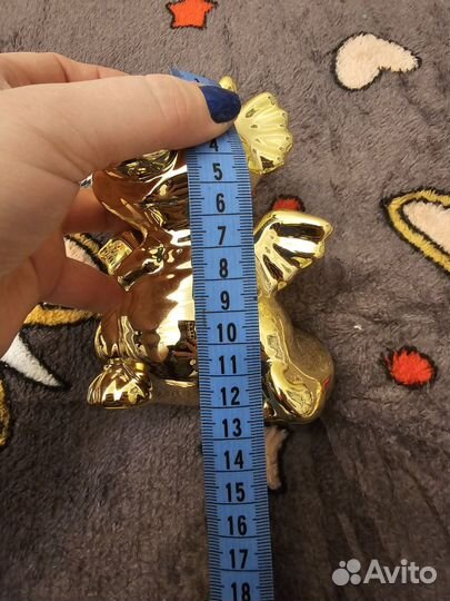 Дракон копилка золотая