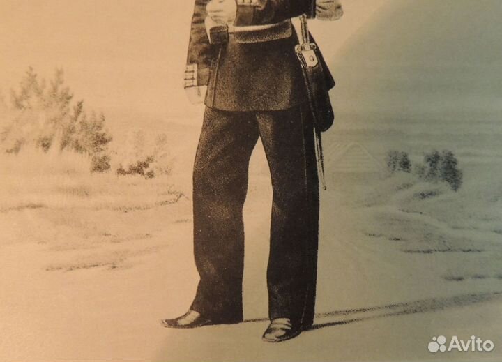 Литография павловский полк русская армия