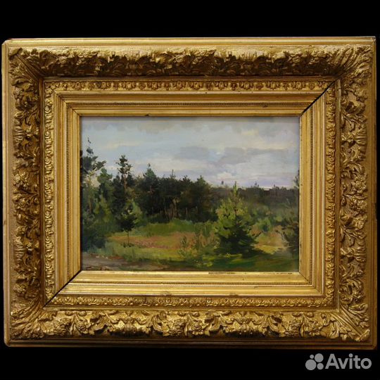 Картина «Лесной пейзаж». Торг уместен