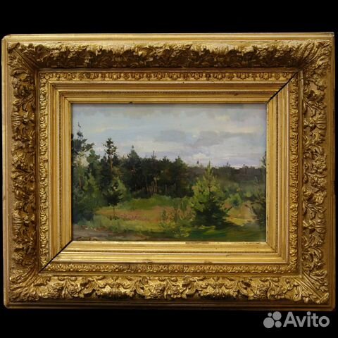 Картина «Лесной пейзаж». Торг уместен