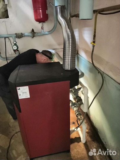 Монтаж водонагревателя, сантхнические работые