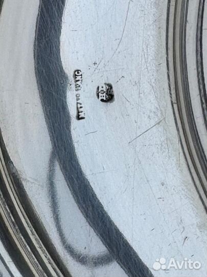 Антикварный поднос серебрение Франция