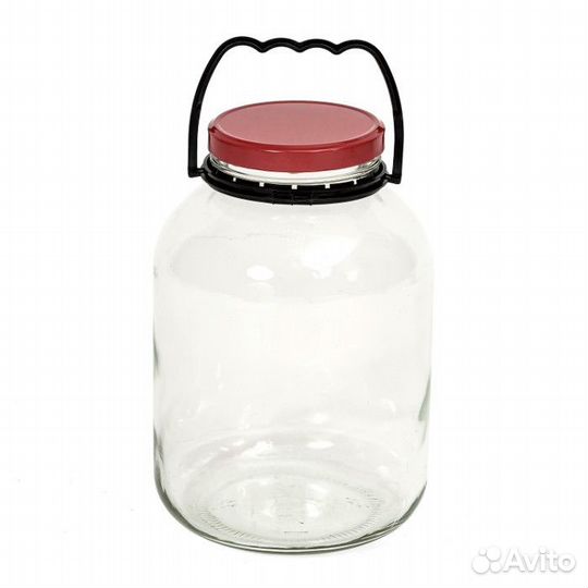 Банки 3 литра с ручками и крышками