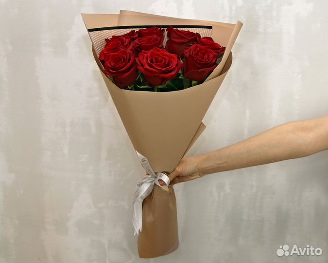 Букет из 9 красных роз premium 40-50 см (Эквадор)