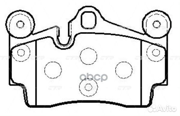 Ckvw-73 Колодки тормозные дисковые зад GK