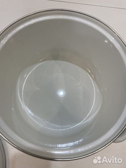 Новая 5,5 Л Кастрюля эмалированная