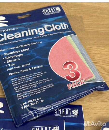 Тряпки для уборки (Эколюкс) белый кот/smart