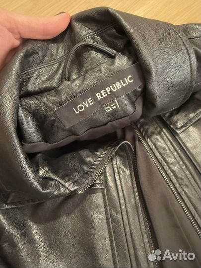 Кожаная куртка love republic s