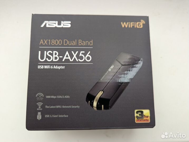 USB Wi-Fi 6 адаптер Asus USB-AX56