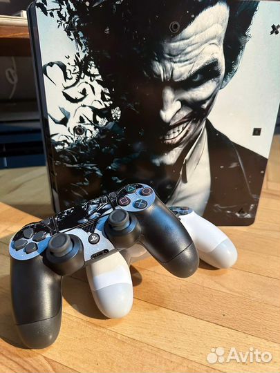Sony PS4 slim 1tb + 50 игр два гемпада