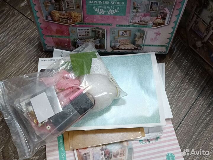 Кукольная миниатюра 1:12 домик для пупсов