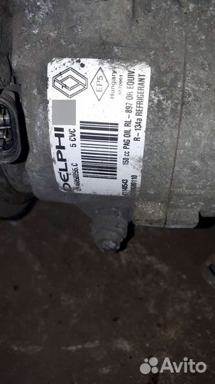 Компрессор кондиционера Сценик 2