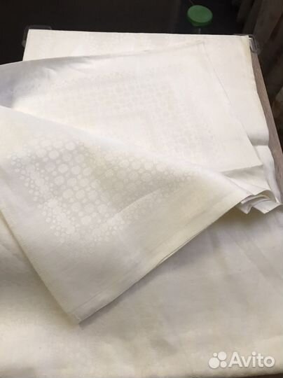 Скатерть СССР, советская, лен, ткань натуральная