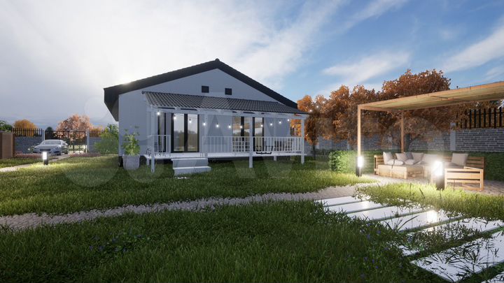 Дом 95 м² на участке 7 сот.