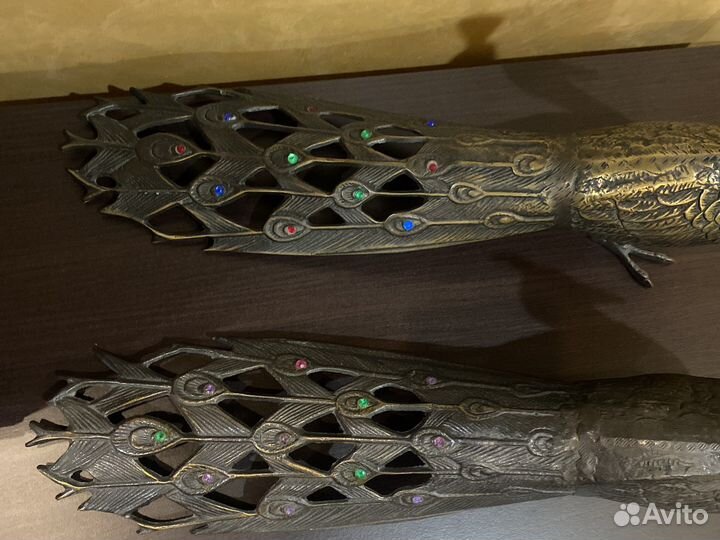 Сувенир Пара павлинов статуэтка бронза Испания