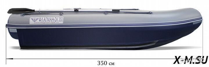Лодка «флагман – DK 350» серый