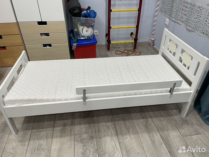 Кровать с матрасом икея султан б/у
