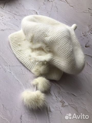 Берет зимний из ангоры
