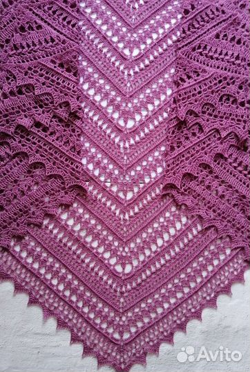 Шаль ручной работы