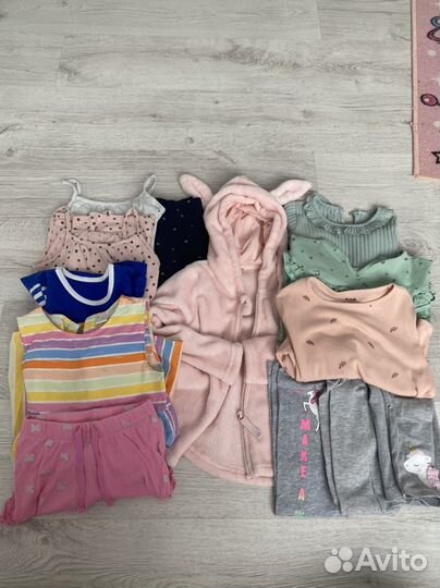 Вещи пакетом на девочку 104 110