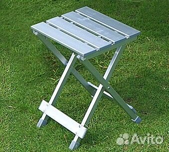 Стол усиленный складной+алюминиевые стулья