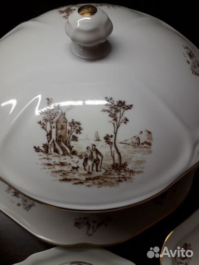 Фарфоровый столовый сервиз Bohemia, Винтаж