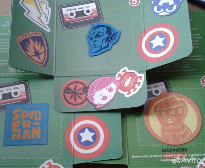 Начивки Marvel - наклейки нашивки светоотражатели