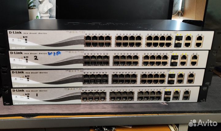 Коммутаторы D-link DES-1210-28P (4 шт.)