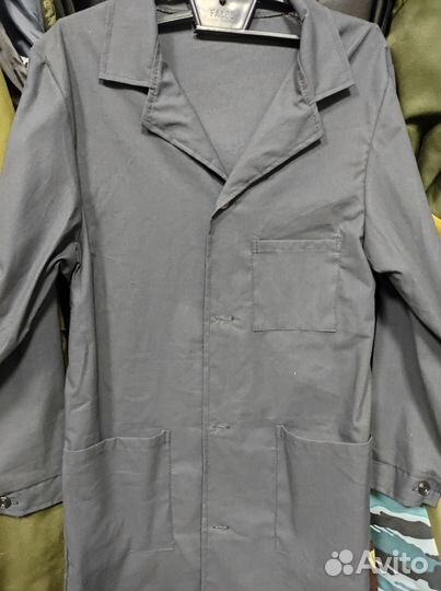 Халат Черный Рабочий Бязь