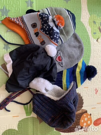 Шапки детские для мальчика на 1,5-2 года