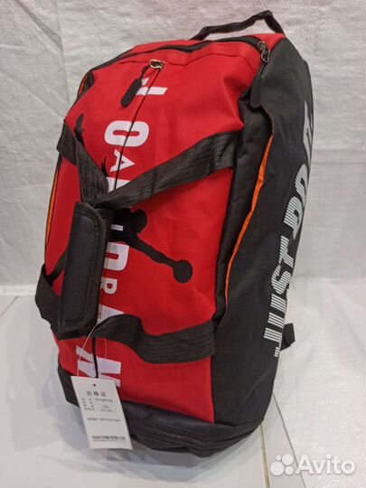 Рюкзак сумка Jordan в спортзал чёрный/красный