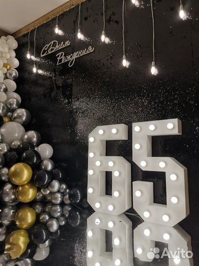 Цифры на день рождения. Цифры для декора