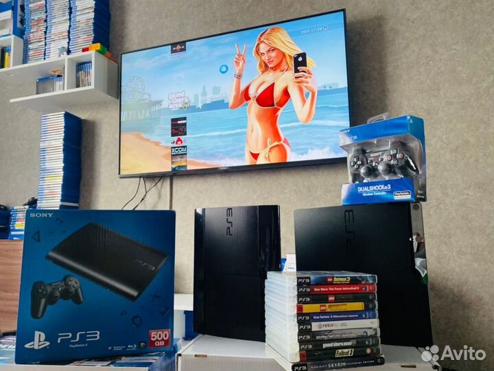 PS3 Superslim 500 Sony Playstation 3 Slim HEN+GTA