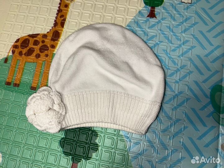 Шапочка для девочки новорожденные