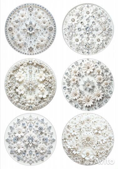 Картинки для медальонов и елочных шаров