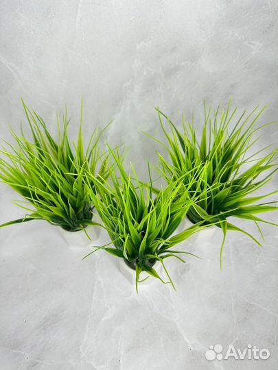 Осока в кашпо/ Искуственная зелень/ набор из 3х