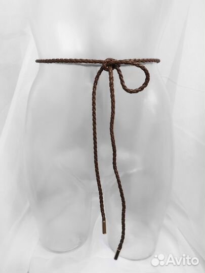 Пояс шнурок кожаный