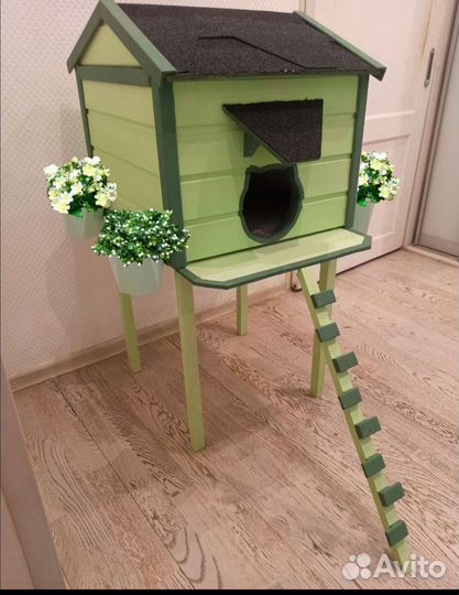 Домик для кошки утепленный уличный