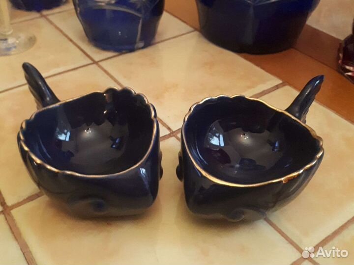 Синий хрусталь, графины