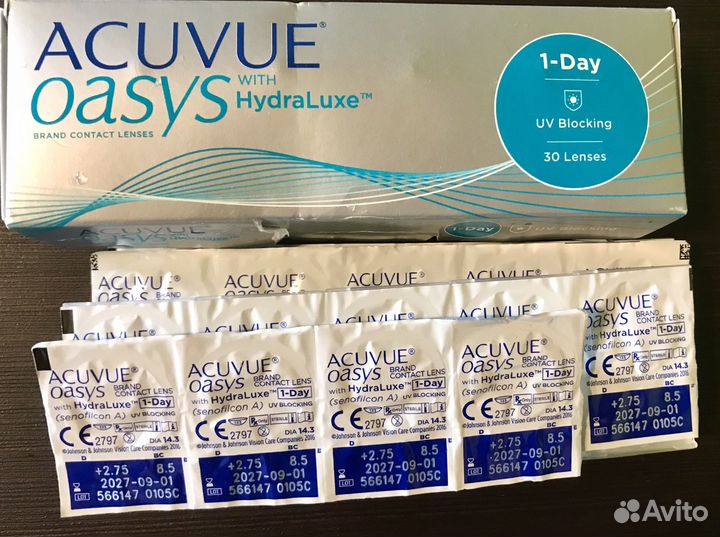 Линзы контактные acuvue oasys однодневные